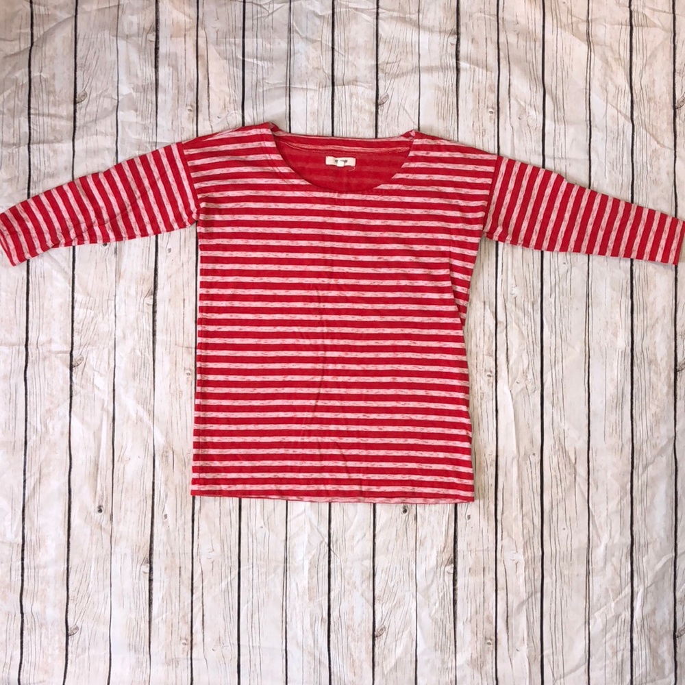 Madewell Boatneck Striped Cotton T-Shirt
